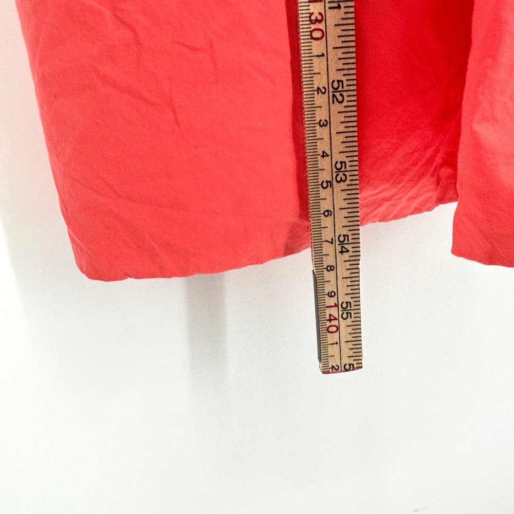 Marine Layer Emery Poplin Midi Dress Puff Sleeve Smocked Coral Pima Cotton Med - Picture 14 of 15